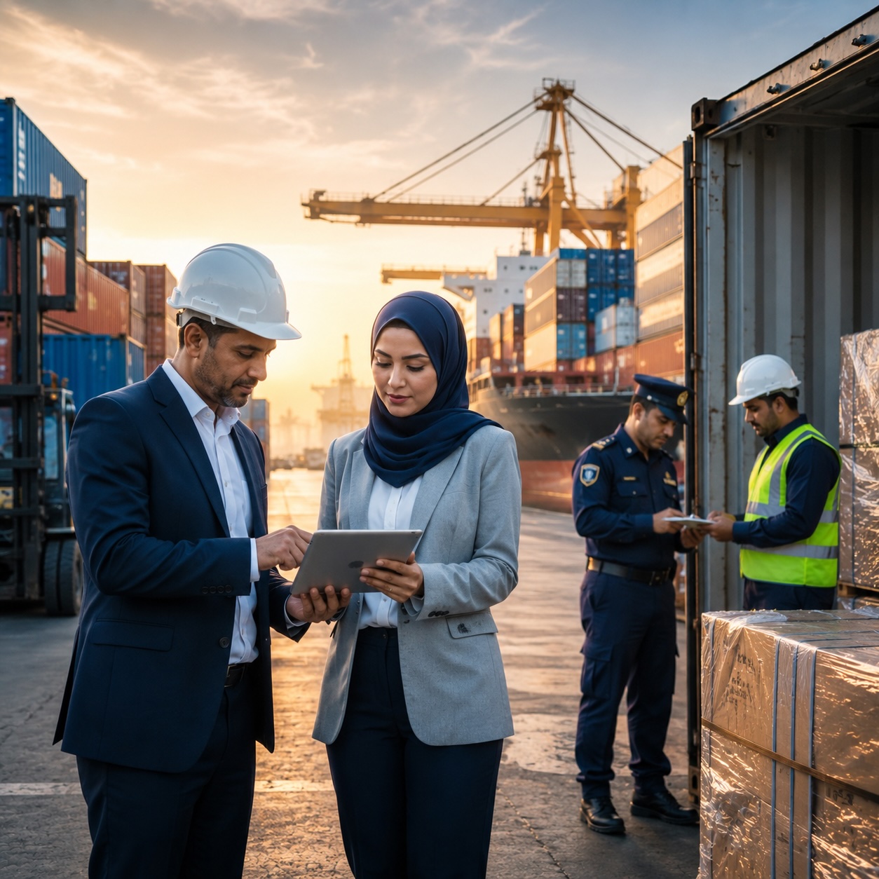 عملیات تجارت بین‌الملل در بندر