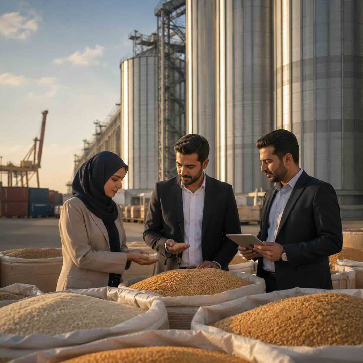 بررسی کیفیت غلات در مجموعه صنعتی